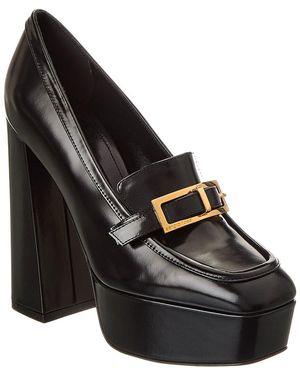 Sergio Rossi Nora Leather Pump - Black