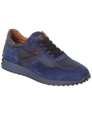 Aquatalia Maurizio Weatherproof Suede Trainer - Blue