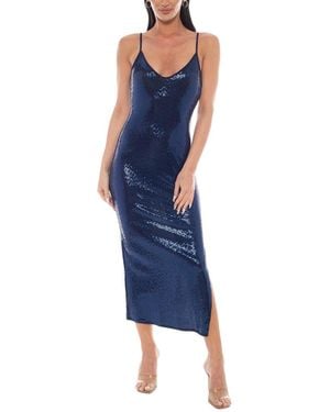 Bebe Tank Maxi Bodycon Dress - Blue