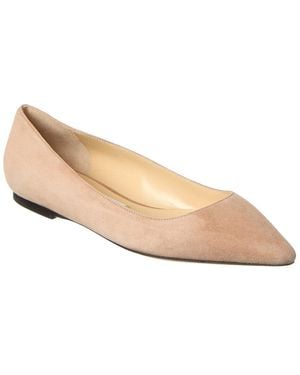 Jimmy Choo Romy Suede Flat - Natural