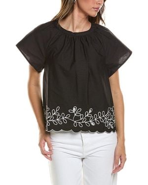 Vince Camuto Raglan Blouse - Black