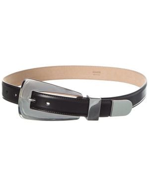 Khaite Lucca Leather Belt - Black