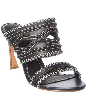 Alexandre Birman Erika 85 Leather Sandal - Black