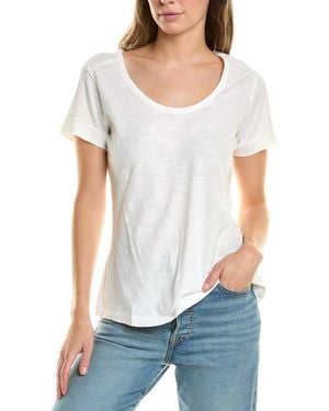 XCVI Wearbables Scoop Neck T-shirt - White