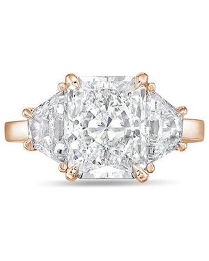Diana M. Jewels 18K Rose 11.00 Ct. Tw. Lab-Grown Diamond Ring - White