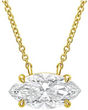 Diana M. Jewels 14K 5.00 Ct. Tw. Lab-Grown Diamond Solitaire Pendant - Metallic