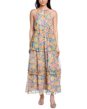 Lost + Wander Florescence Halter Maxi Dress - Yellow