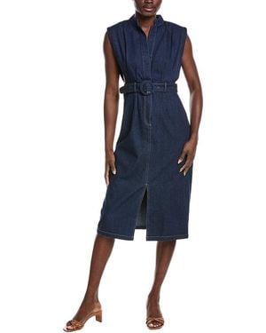 Gracia Denim Sleeveless Dress - Blue