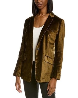 Rag & Bone Margot Velvet Blazer - Brown