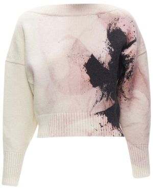 McQueen 2021 Wool Cashmere Jumper, Size Int (Authentic Pre- Loved) - Pink