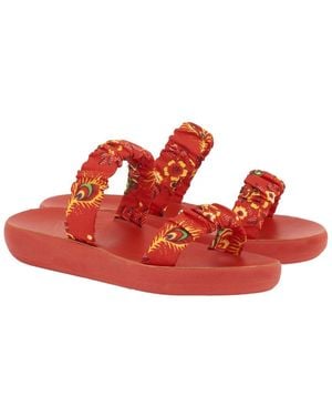 Ancient Greek Sandals Scrunchie Melia Sandal - Red