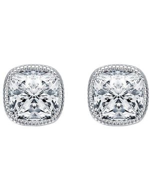 Rachel Glauber Diamond Cz Earrings - Metallic
