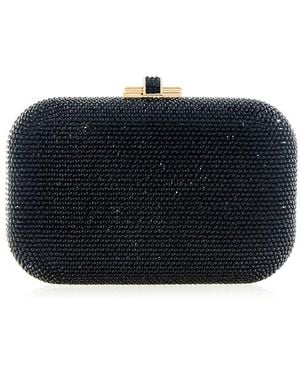 Judith Leiber Slide Lock Clutch - Black