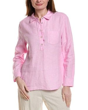 Tommy Bahama Coastalina Linen Popover Shirt - Pink