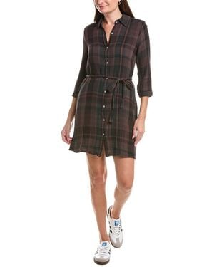 Michael Stars Polly Gauze Shirtdress - Black
