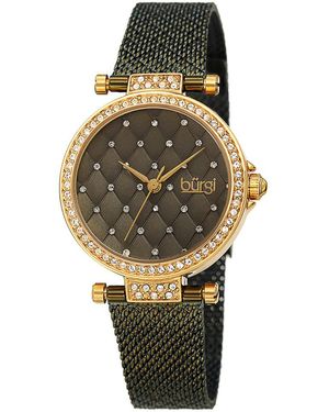 Burgi Burgi Stainless Steel Watch - Metallic
