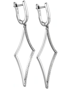 Diamond Select Cuts 14K 0.20 Ct. Tw. Diamond Drop Earrings - White