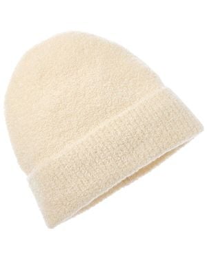 Amicale Cashmere Boucle Cashmere-Blend Hat - Natural