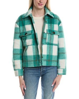 Pj Salvage Cozy Plaid Jacket - Green