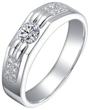 Genevive Jewelry Rachel Glauber Plated Cz Ring - White