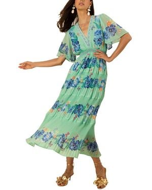Hale Bob Angie Maxi Dress - Green