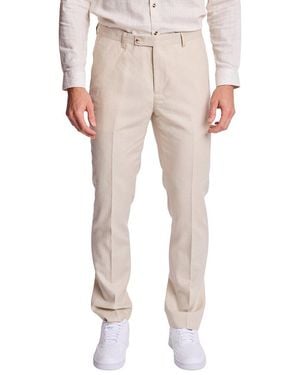 Paisley & Gray Downing Linen-Blend Pant - Natural