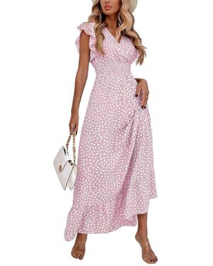 TAZGA Maxi Dress - Pink