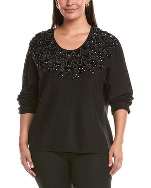 Marina Rinaldi Plus Tina Top - Black