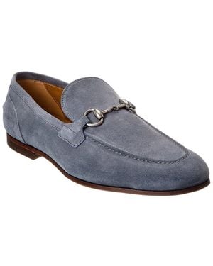 Gucci Jordaan Suede Loafer - Blue