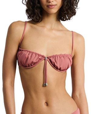 Onia Rose Bikini Top - Red