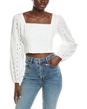 Z Supply Bria Eyelet Top - White