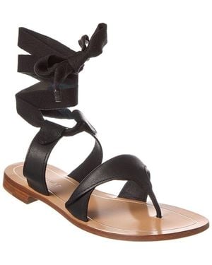 Sarah Flint Grear Leather Sandal - Black