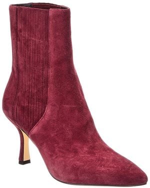 Stuart Weitzman Isla Suede Chelsea Boot - Purple