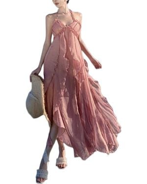 LEON GORI Midi Dress - Red
