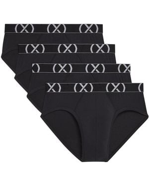 2xist (X) 4Pk No Show Brief - Black