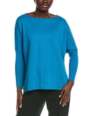 Akris Silk-Blend Top - Blue
