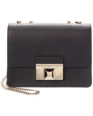 Furla Venere Leather Crossbody - Black