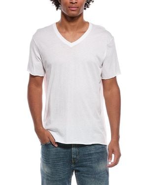 ATM Vintage Jersey V-Neck Shirt - White