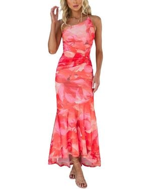 Ariele Tesoro Midi Dress - Red