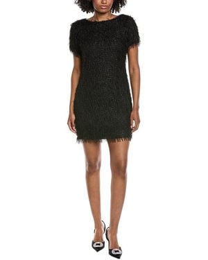 Gracia Tinsel Fringe Style Mini Dress - Black