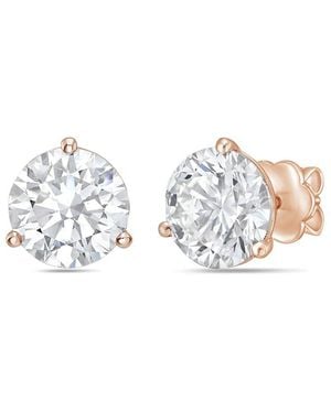 Diana M. Jewels Diana M. 14K Rose 6.00 Ct. Tw. Lab-Grown Diamond Stud Earrings - White
