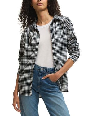 Z Supply Seaport Button Up Top - Grey