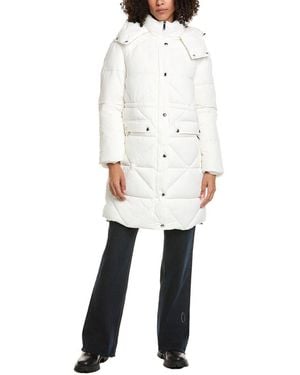 Sam Edelman Mixed Quilted Anorak - White
