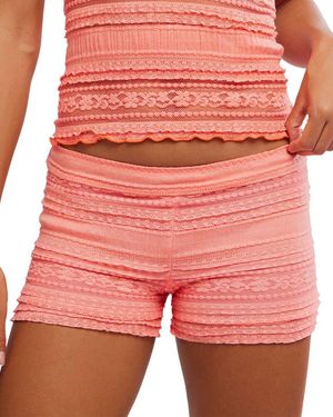 Free People Front Row Shortie Short - Pink