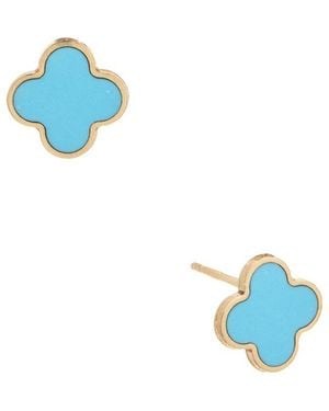 Sabrina Designs 14K Bar Studs - Blue