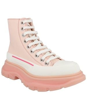 Alexander McQueen Leather Boot - Pink