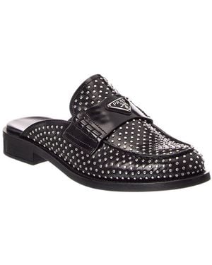 Prada Leather Mule - Black
