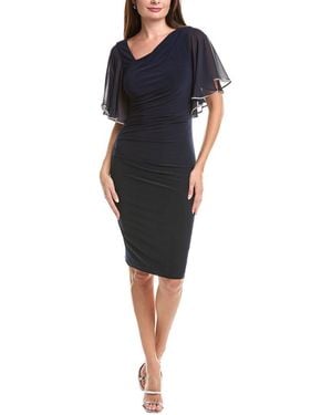 Joseph Ribkoff Draped Midi Dress - Black
