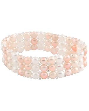 Splendid 6-7mm Freshwater Pearl Stretch Bracelet - Pink