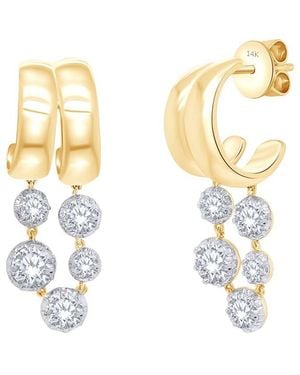 Meira T 14K 2.00 Ct. Tw. Lab-Grown Diamond Earrings - Metallic